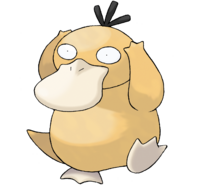 Psyduck saludando a todos